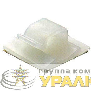 Клипса самокл. 12.3х8х12 бел. акрил (уп.100шт) DKC 