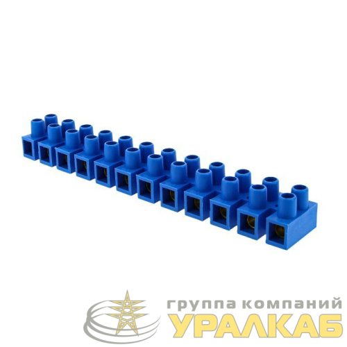 Колодка клеммная 6мм 5А полистирол син. EKF 