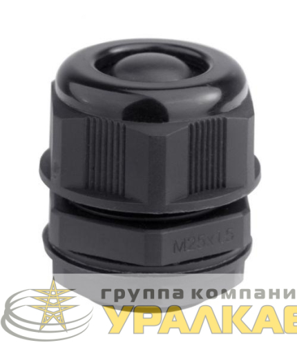 Ввод кабельный M20 с мембраной для кабеля d6-12мм IP68 черн. DKC 