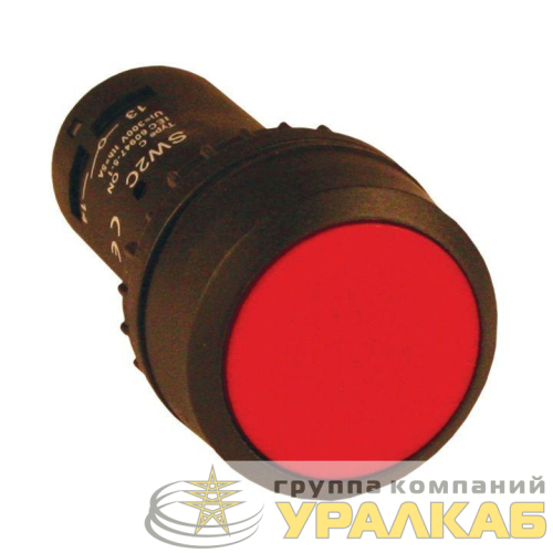 Кнопка SW2C-11 с фиксацией красн. NO+NC PROxima EKF 