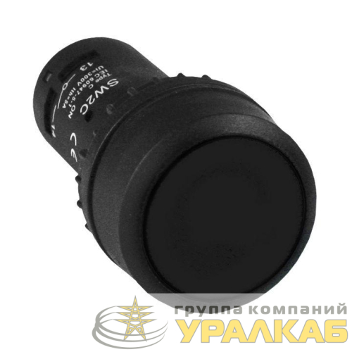 Кнопка SW2C-11 с фиксацией черн. NO+NC PROxima EKF 
