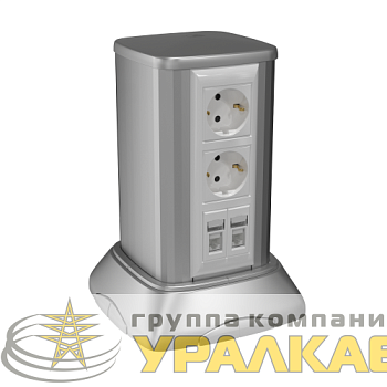 Мини-колонна для эл. установ. 0.25м алюм. сер. мет. DKC 