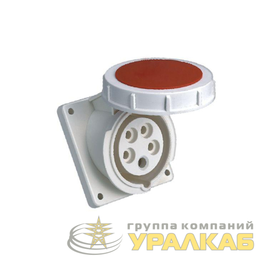Розетка стационарная внутренняя угловая 4352 3Р+РЕ+N 63А 380В IP67 PROxima EKF 