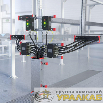 Комплект монтажных профилей на стойку для крепления 1 оболочки(ек) с видом защиты Ex e L300мм гор. оцинк. DKC 