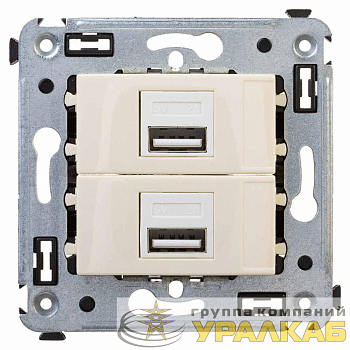 Устройство зарядное USB СП Avanti "Ванильная дымка" DKC 