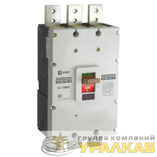 Выключатель автоматический 3п 1250/1250А 35кА ВА-99М PROxima EKF 