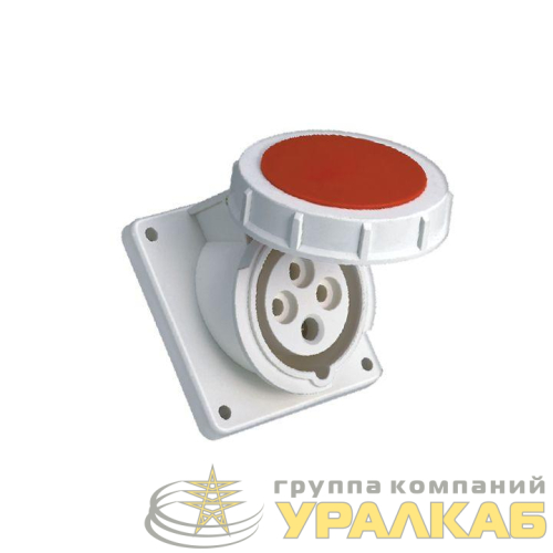 Розетка стационарная внутренняя угловая 4342 3Р+РЕ 63А 380В IP67 PROxima EKF 