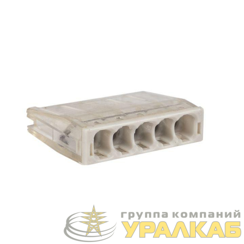 Клемма СМК 2273-245 (с пастой) 5 отверстий 0.5-2.5кв.мм (уп.4шт) PROxima EKF 