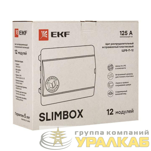 Щит ЩРВ-П-12 "SlimBox" IP41 бел. дверца PROxima EKF 