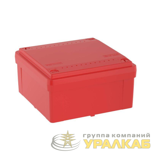 Коробка распределительная ОП 100х100х50мм IP56 гладкие стенки красн. DKC 