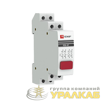 Кнопка модульная КМ-47 красная EKF 