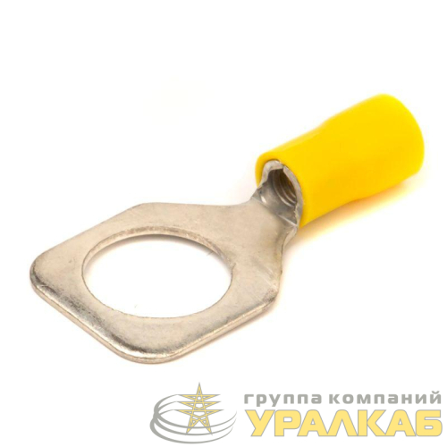 Наконечник кольцевой изолированный 2.5-6кв.мм отв. d12.2мм желт. (уп.50шт) DKC 