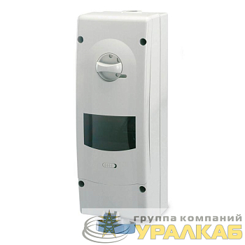 Розетка настенная 32А 2P+E (УЗО 40А+АВ 32А) с мех. блокировкой и предустановленным модульным оборудованием IP67 DKC 