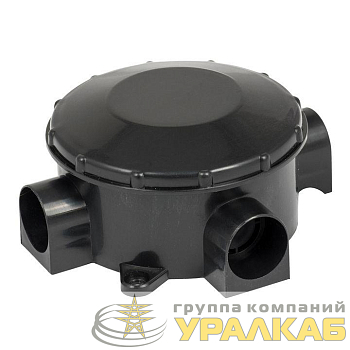 Коробка распаячная КМР-040-040б трехрожковая 70х35 черн. PROxima EKF 