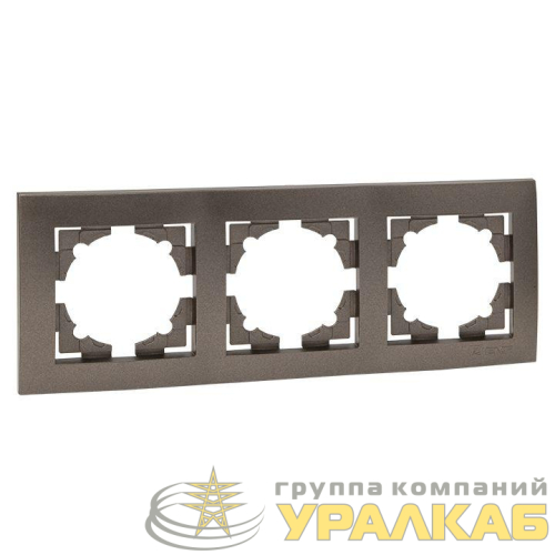 Рамка 3-м Валенсия графит EKF 