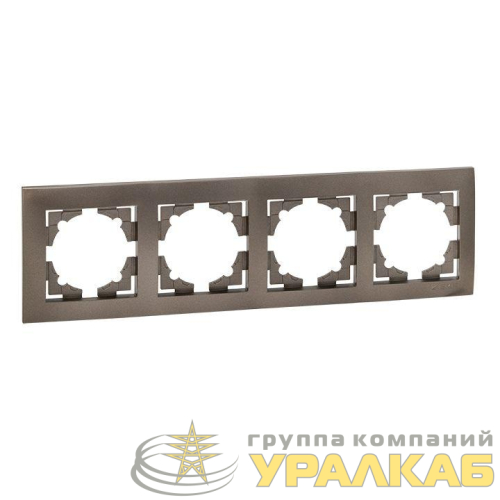 Рамка 4-м Валенсия графит EKF 