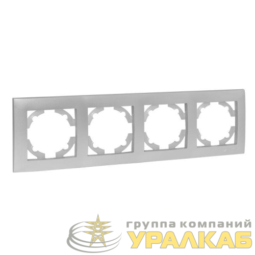 Рамка 4-м Валенсия сталь EKF 