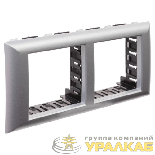 Рамка-суппорт 4мод. Avanti для In-liner Front серебристый металлик DKC 