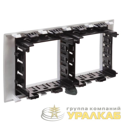Рамка-суппорт 4мод. Avanti для In-liner Front серебристый металлик DKC 