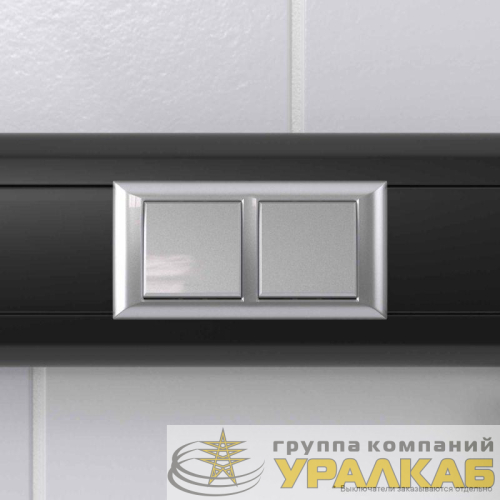 Рамка-суппорт 4мод. Avanti для In-liner Front серебристый металлик DKC 