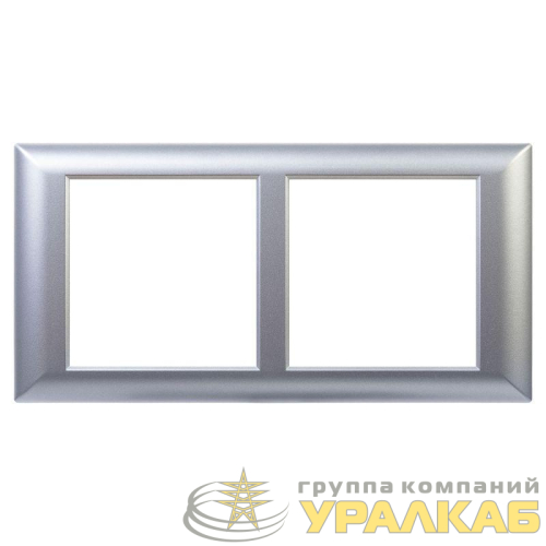 Рамка-суппорт 4мод. Avanti для In-liner Front серебристый металлик DKC 