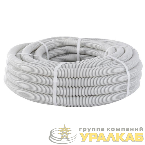 Труба гофрированная ПВХ d25мм с протяжкой (уп.10м) Plast PROxima EKF 