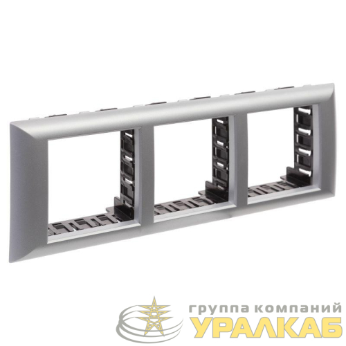 Рамка-суппорт 6мод. Avanti для In-liner Front серебристый металлик DKC 