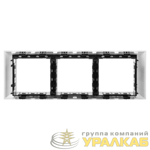 Рамка-суппорт 6мод. Avanti для In-liner Front серебристый металлик DKC 