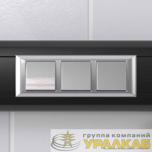 Рамка-суппорт 6мод. Avanti для In-liner Front серебристый металлик DKC 