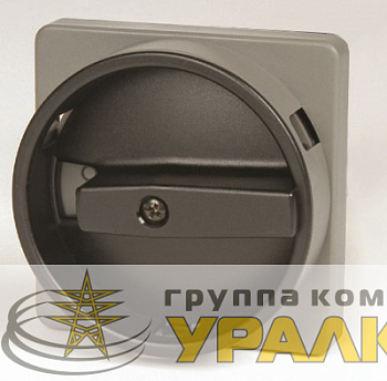 Ручка для переключателя кулачк. черн. серебр. площадка 67х67 DKC 