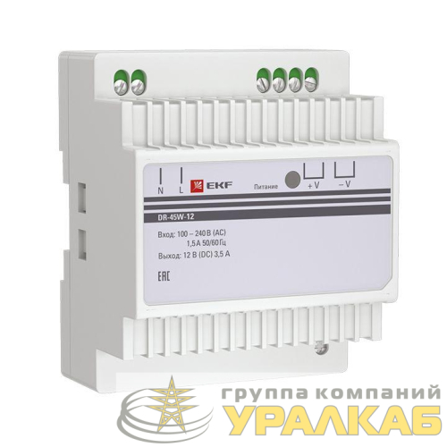 Блок питания 12В DR-45W-12 PROxima EKF 