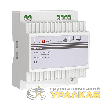 Блок питания 12В DR-30W-12 PROxima EKF 