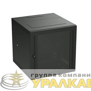Шкаф телекоммуникационный навесной 9U (500х600х650) дверь стекло RAL9005 DKC 