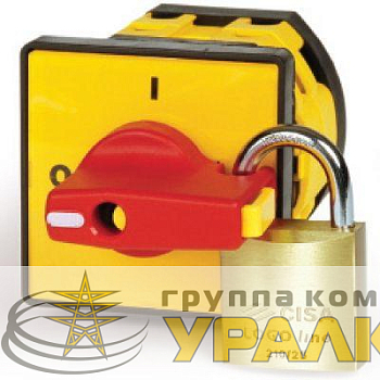 Ручка для переключателя кулачк. красн. желт. площадка 48х48 модель 06 DKC 