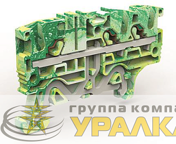 Клемма заземления 3 точки подключения на 2.5кв.мм DKC 