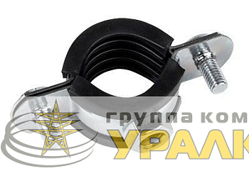 Хомут стальной 3/4дюйма (25-29мм) с уплотнителем EKF 