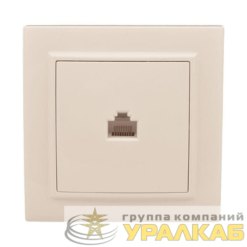 Розетка компьютерная 1-м СП Минск RJ45 беж. EKF 