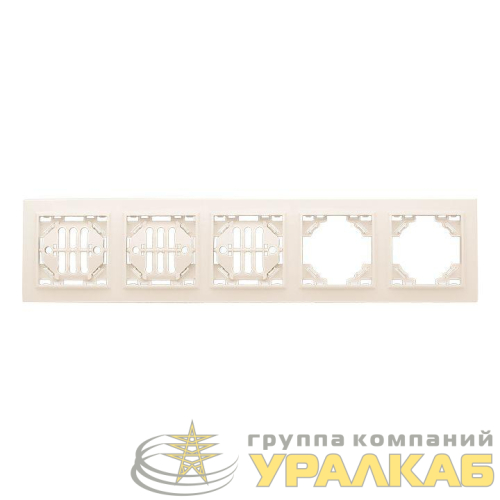 Рамка 5-м Минск горизонтальная беж. EKF 
