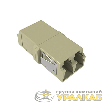 Адаптер LC/UPC-Duplex TOP Senior/Senior SC-footprint ОМ2 беж. DKC 