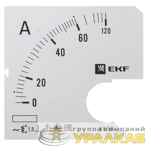 Шкала сменная для A961 60/5А-1.5 PROxima EKF 