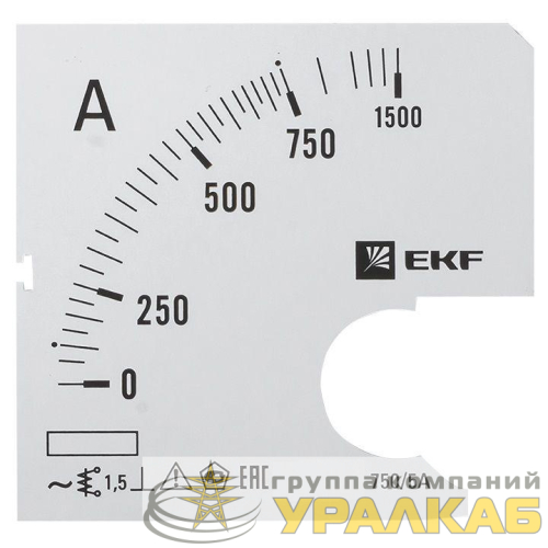 Шкала сменная для A961 750/5А-1.5 PROxima EKF 