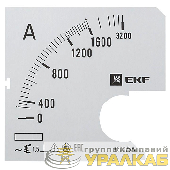 Шкала сменная для A961 1600/5А-1.5 PROxima EKF 