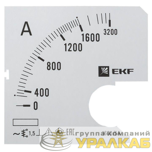 Шкала сменная для A961 1600/5А-1.5 PROxima EKF 