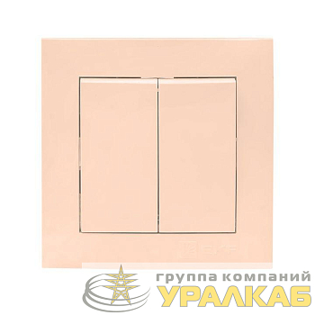 Выключатель 2-кл. СП Валенсия 10А IP20 крем. PROxima EKF 