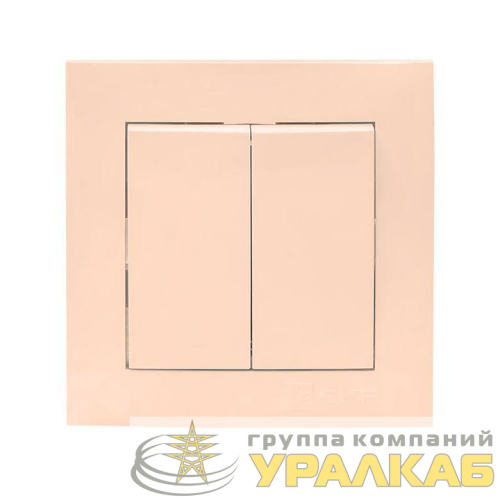 Выключатель 2-кл. СП Валенсия 10А IP20 крем. PROxima EKF 