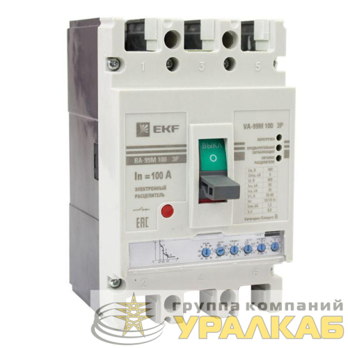 Выключатель автоматический 3п 100/100А 50кА ВА-99М PROxima электр. расцеп. EKF 