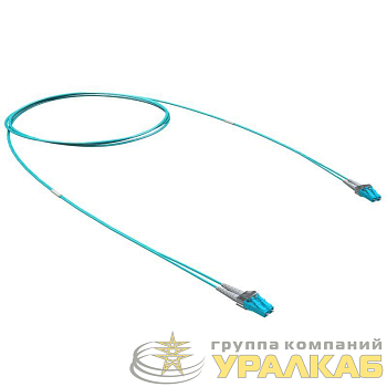 Шнур оптический коммутационный Duplex LC/UPC-LC/UPC 50/125 (OM3) 1м DKC 