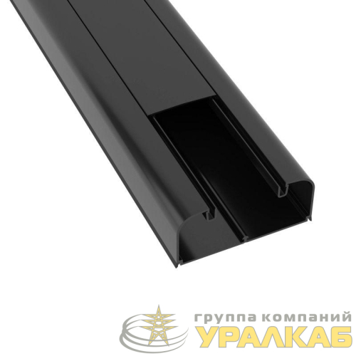 Кабель-канал 110х50 L2000 пластик с фрон. крыш. черн. DKC 