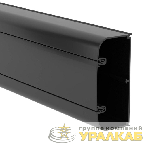 Кабель-канал 110х50 L2000 пластик с фрон. крыш. черн. DKC 