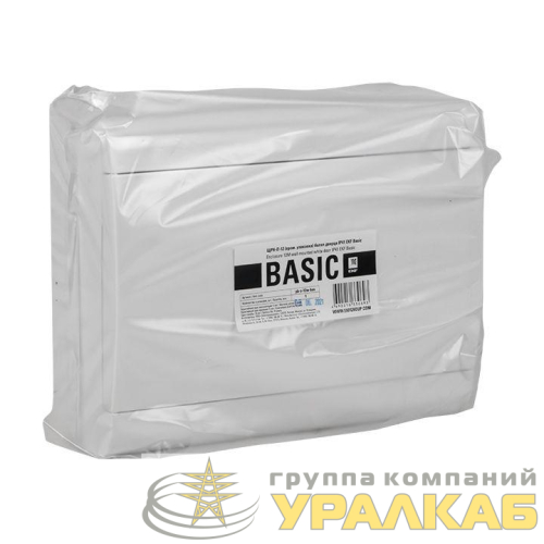 Щит ЩРН-П-12 IP41 бел. дверца (пром. упак.) Basic EKF 
